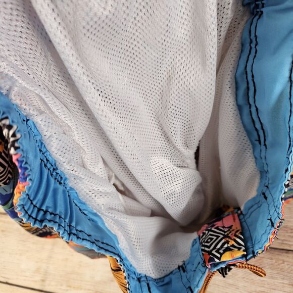 Broken Threads Men Surf Swim Trunks Medium Board Shorts Hawaiian Floral Colorful - Picture 6 of 7